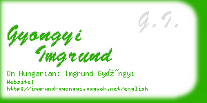 gyongyi imgrund business card